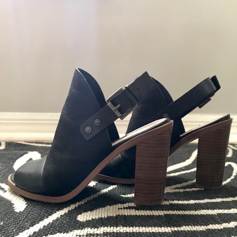 Nine West Ankle Bootie Sling Back Peep Toe